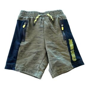 Jurassic World Toddler Green and Black Casual Shorts, Size 4T
